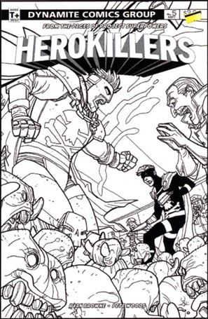 Project Superpowers: Hero Killers issue 5-C B&W Retailer Incentive 
