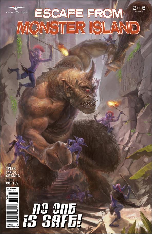 Escape from Monster Island issue 2 Josh Burns Cover