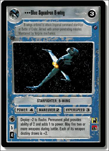 Star Wars: Death Star II Limited (Base Set) card 164 Blue Squadron B-Wing