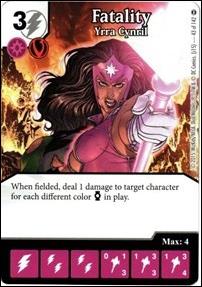DC Comics Dice Masters War of Light card 43 Fatality: Yrra Cynril