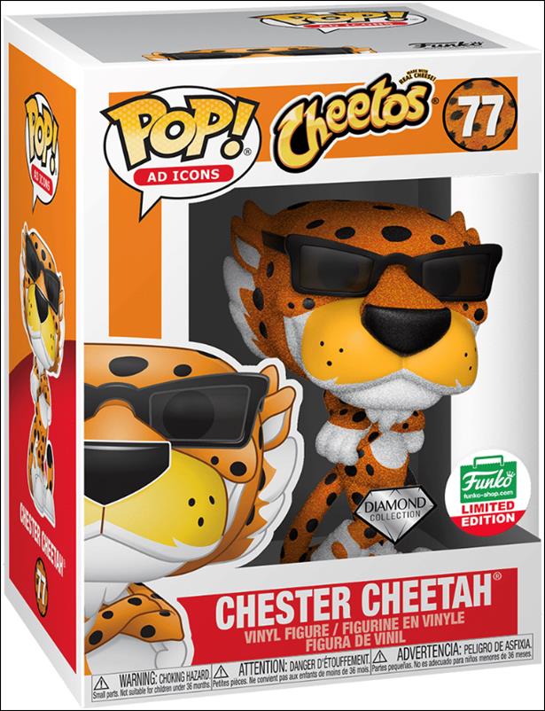 POP! Ad Icons figure 77-C Chester Cheetah (Diamond) Funko Shop Exclusive