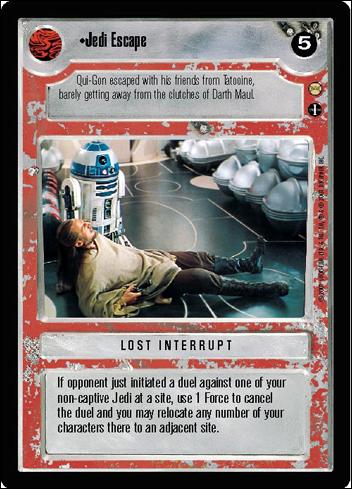 Star Wars: Tatooine Limited (Base Set) card 78 Jedi Escape