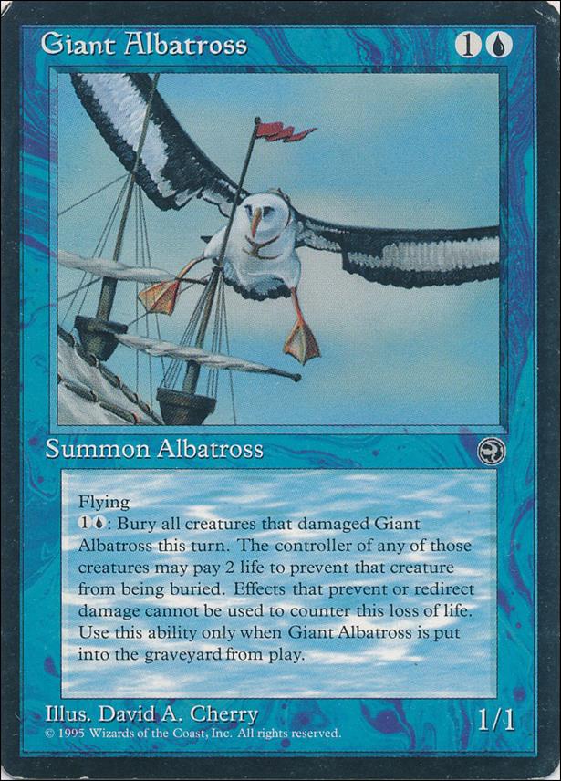 Magic the Gathering: Homelands (Base Set) card 27 Giant Albatross
