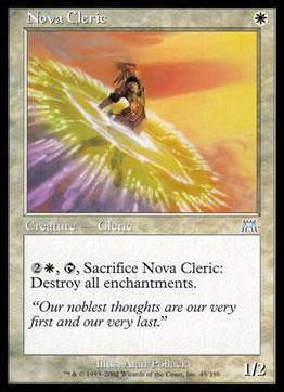 Magic the Gathering: Onslaught (Base Set) card 45 Nova Cleric