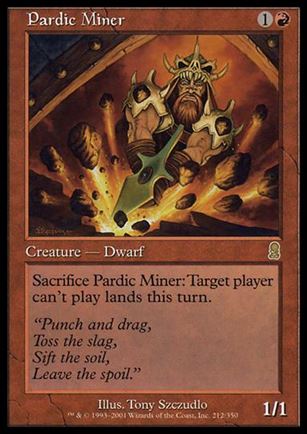 Magic the Gathering: Odyssey (Base Set) card 212 Pardic Miner