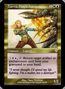 Magic the Gathering: Invasion (Base Set) card 249 Hanna, Ship's Navigator
