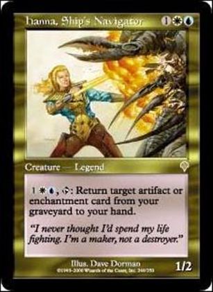 Magic the Gathering: Invasion (Base Set) card 249 Hanna, Ship's Navigator