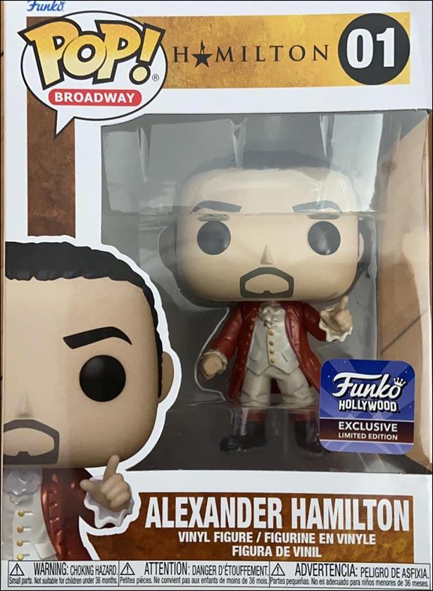 POP! Broadway figure 1-B Alexander Hamilton (Metallic) Funko Hollywood