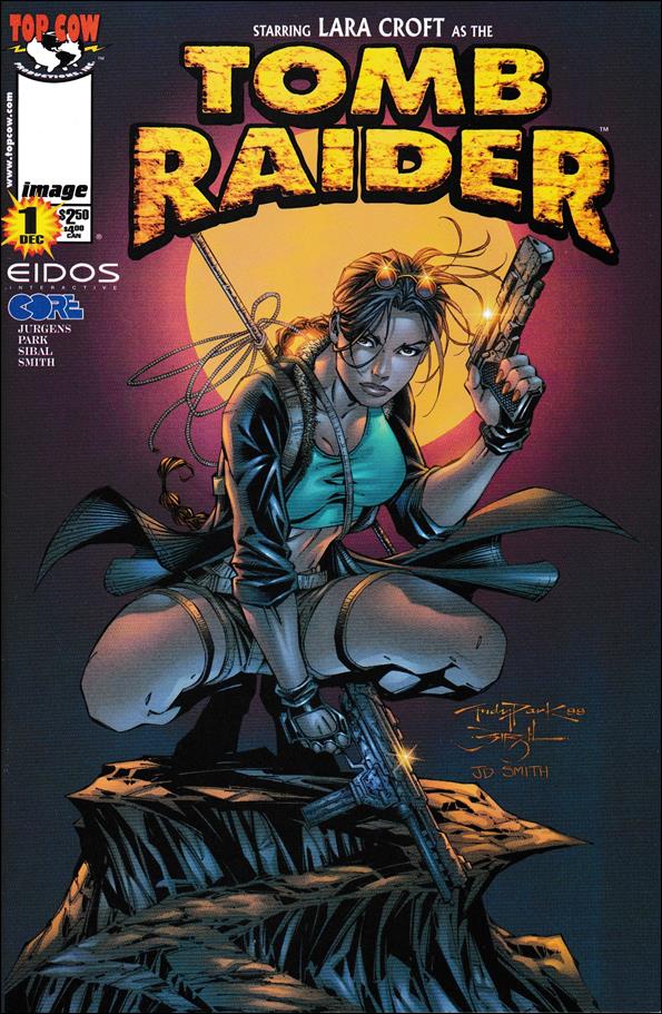 Tomb Raider: The Series issue 1-D Andy Park "Lara Squatting" Cover