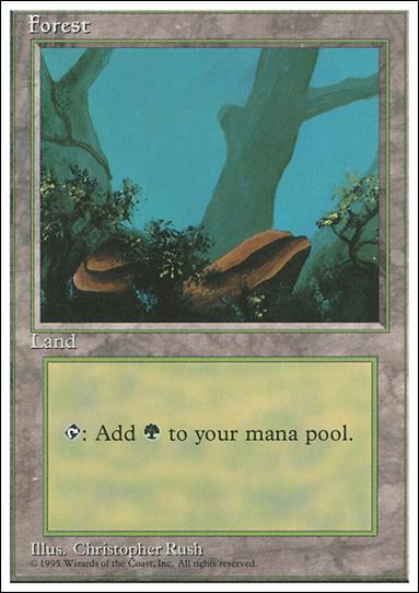 Magic the Gathering: 4th Edition (Base Set) card 368-C Forest