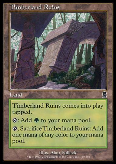Magic the Gathering: Odyssey (Base Set) card 330 Timberland Ruins