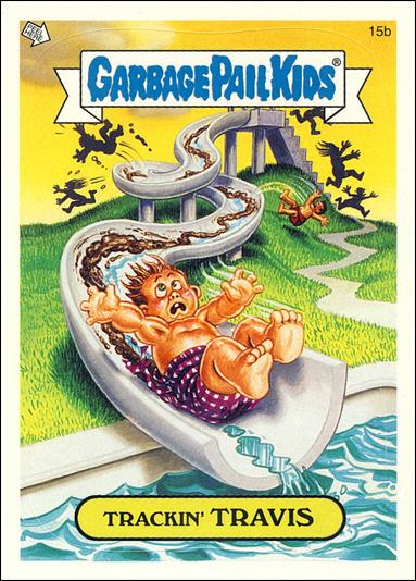 Garbage Pail Kids All-New Series 2 (Base Set)   card 15b Trackin' Travis