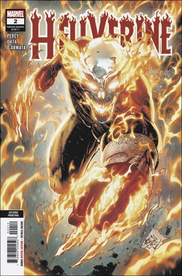 Hellverine issue 2-E Tony S. Daniel Cover (Second Printing)