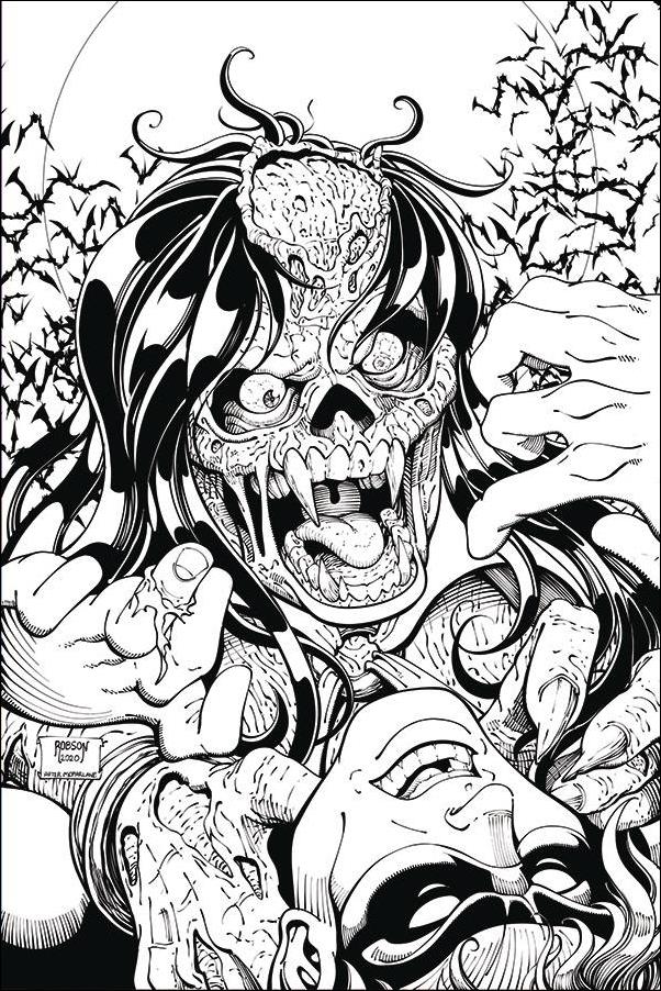 Die!namite issue 3-P Will Robson 1:15 Black & White Virgin Cover