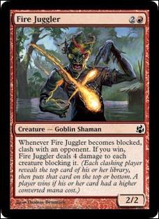 Magic the Gathering: Morningtide (Base Set) card 90 Fire Juggler