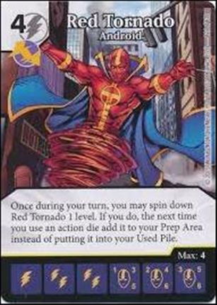 DC Comics Dice Masters Justice League  card 126 Red Tornado - Android