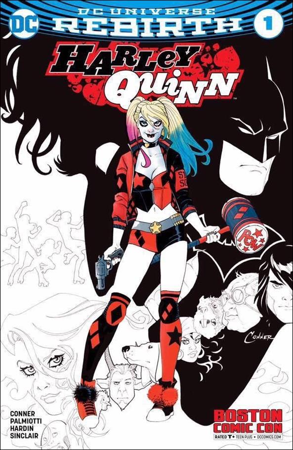 Harley Quinn (2016) issue 1-UT Amanda Conner Boston Comic Con Cover
