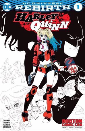 Harley Quinn (2016) issue 1-UT Amanda Conner Boston Comic Con Cover