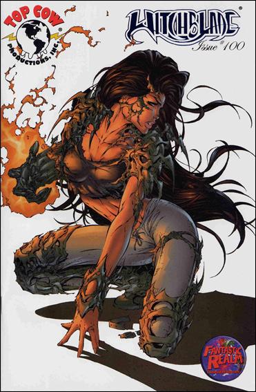 Witchblade (1995) issue 100-G Fantastic Realm Blue Foil Cover 1/375