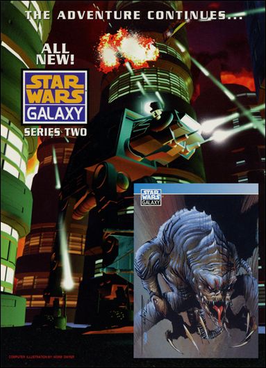 Star Wars Galaxy: Series 2 (Promo) card nn1 5x7 Rancor and AT-AT