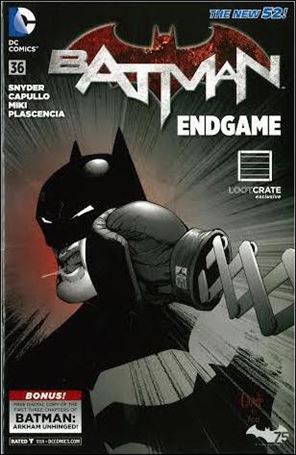Batman (2011) issue 36-G Unbagged Greg Capullo Loot Crate Cover
