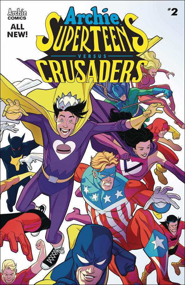 Archie's Superteens Versus Crusaders issue 2 David Williams Connecting Cover