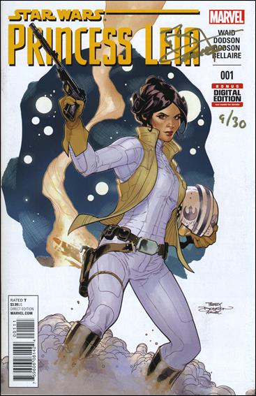 Princess Leia issue 1-ZF DF Dodson Cvr (Sgd in Gold by T & R Dodson) 1/30