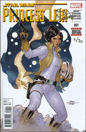 Princess Leia issue 1-ZF DF Dodson Cvr (Sgd in Gold by T & R Dodson) 1/30