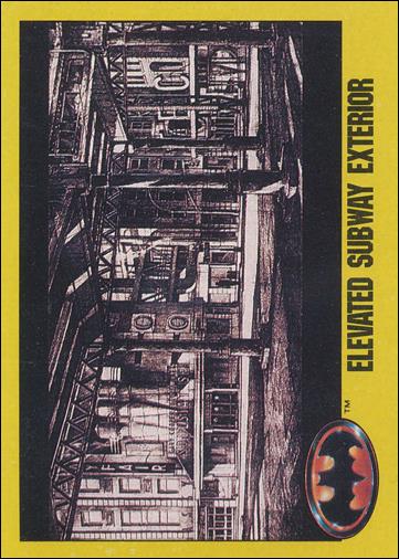 Batman: Series 2 (Base Set) card 166 Elevated Subway Exterior