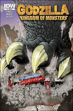 Godzilla: Kingdom of Monsters issue 1-NH Friendly Neighborhood Comics Cover 1/500