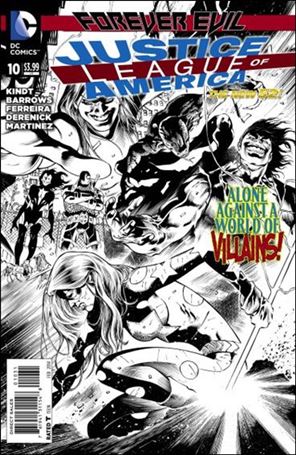 Justice League of America (2013)  issue 10-E Eddy Barrows 1:100 Black and White Cover