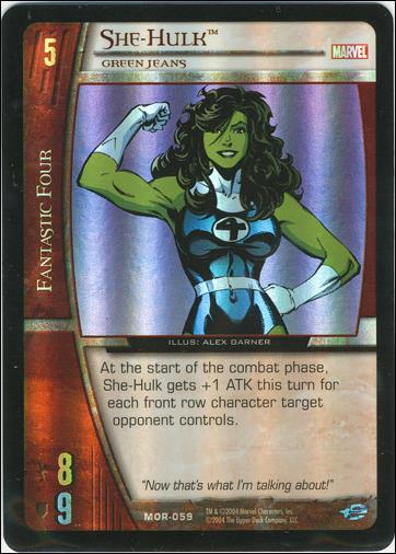 Marvel Origins: VS System (Foil Parallel Base Set) card MOR-059-B She-Hulk