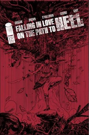 Falling in Love on the Path to Hell issue 5-D Garry Brown Cover (Second Printing)