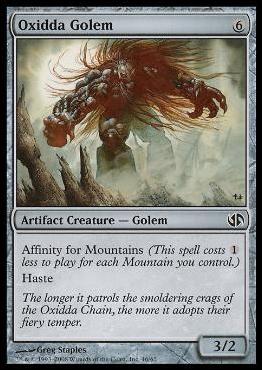 Magic the Gathering: Duel Decks: Jace vs. Chandra (Base Set) card 46 Oxidda Golem