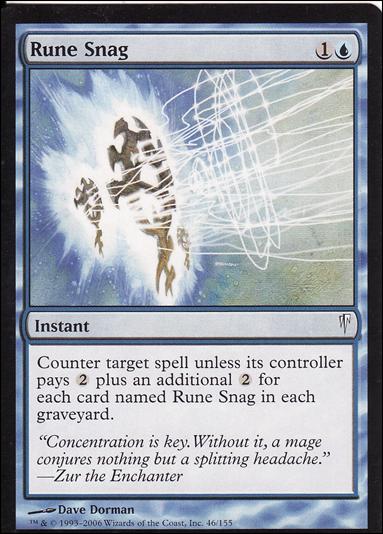 Magic the Gathering: Coldsnap (Base Set) card 46 Rune Snag