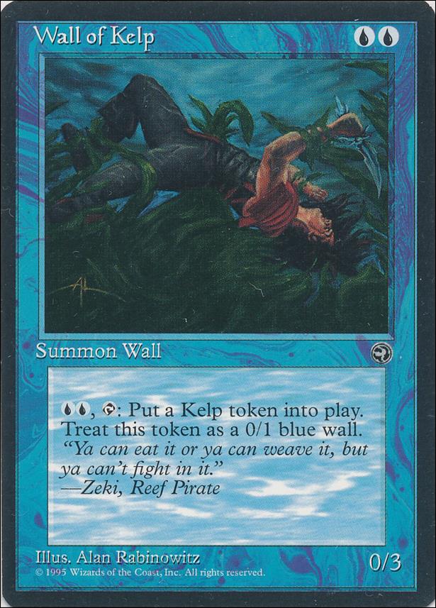 Magic the Gathering: Homelands (Base Set) card 40 Wall of Kelp
