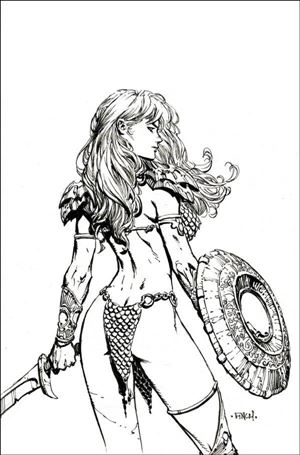 Unbreakable Red Sonja issue 3-H David Finch 1:15 B&W Virgin Cover