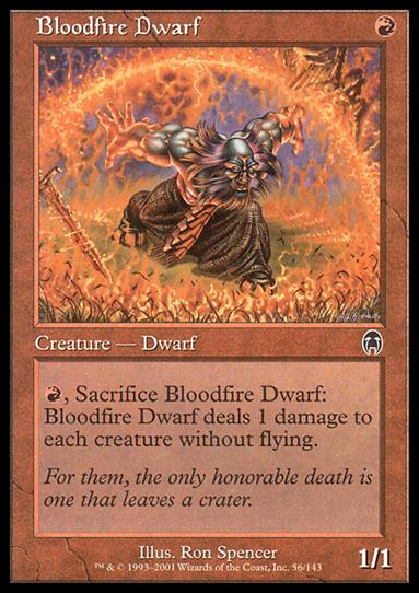 Magic the Gathering: Apocalypse (Base Set) card 56 Bloodfire Dwarf