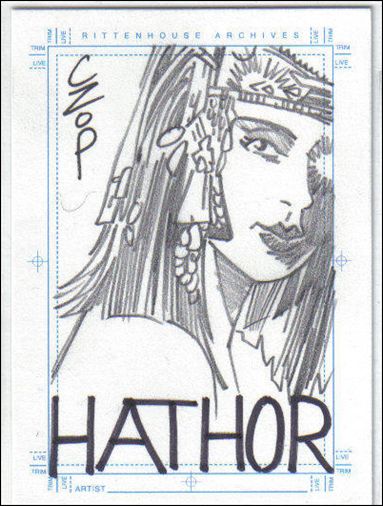 Stargate SG-1: Season 5 (Sketch Subset) card No Number b Hathor 1/400