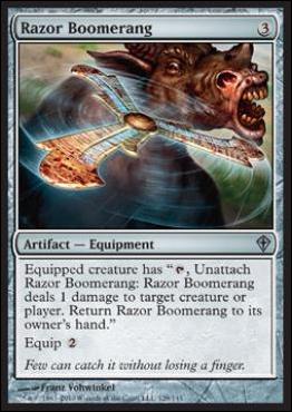 Magic the Gathering: Worldwake (Base Set) card 129 Razor Boomerang
