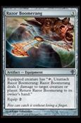 Magic the Gathering: Worldwake (Base Set) card 129 Razor Boomerang