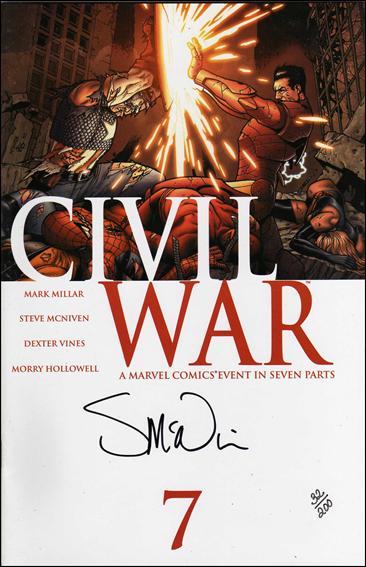 Civil War (2006) issue 7-D DF McNiven Cover (Signed by Steve McNiven) 1/200