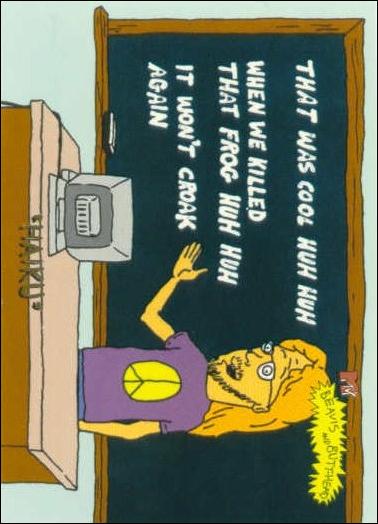 Beavis and Butt-Head (Base Set) card '3869' "Haiku"