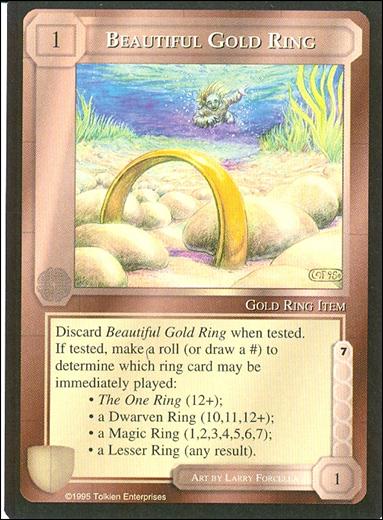Middle-Earth: The Wizards (Base Set) card 48 Beautiful Gold Ring