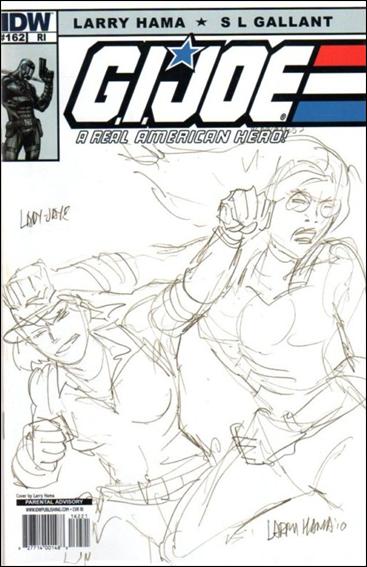 G.I. Joe: A Real American Hero issue 162-C Larry Hama 1:10 Sketch Cover
