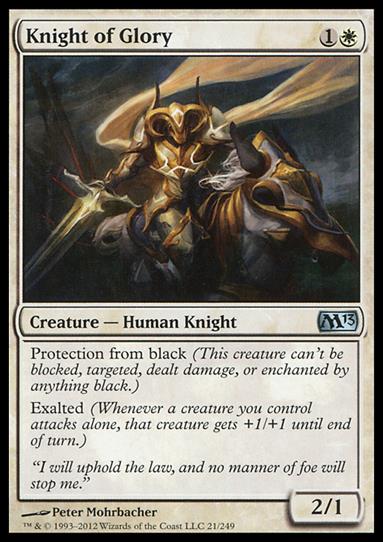 Magic the Gathering: 2013 Core Set (Base Set) card 21 Knight of Glory