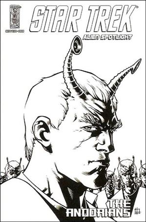 Star Trek: Alien Spotlight: Andorians issue 1.00-C Zach Howard Black and White Cover