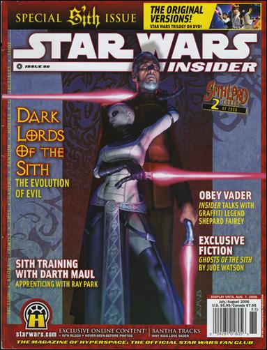 Star Wars Insider issue 88-B "Count Dooku and Asajj Ventress" Cover