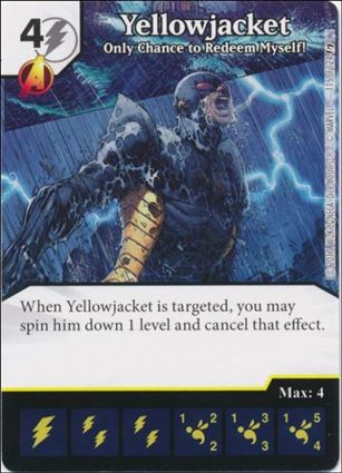 Marvel Dice Masters Guardians of the Galaxy  card 115 Yellowjacket: Only Chance to Redeem Myself!