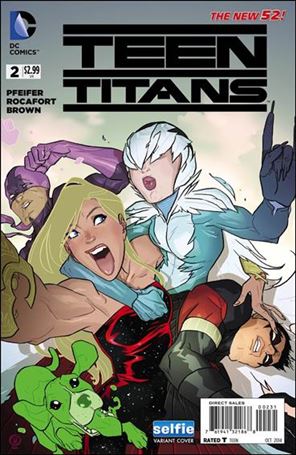 Teen Titans (2014) issue 2-B Ben Caldwell Selfie Cover